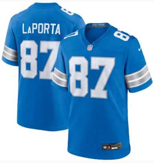 Men & Women & Youth Detroit Lions #87 Sam Laporta Blue 2024 F.U.S.E. Vapor Limited Stitched Jersey